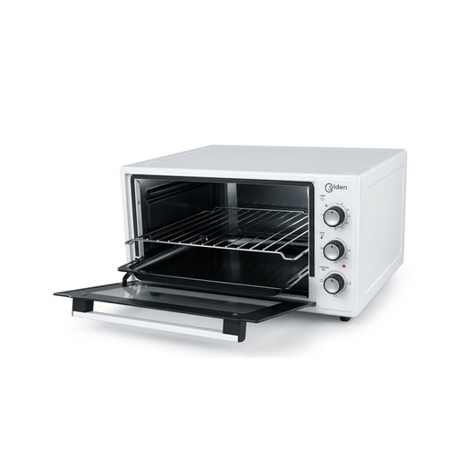 فرن كهربائي جولدن 45 لتر التركي بدون شواية , 2000 واط موديل 45300-BLK Golden Turkish 45L Electric Oven without Grill, 2000W, Model 45300-BLK