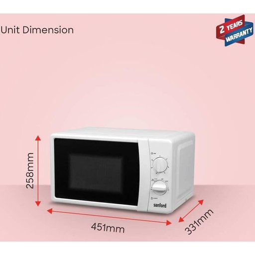 مايكروويف سانفورد 20 لتر – 1150 واط، موديل SF5629MO Sanford Microwave Oven 20L 1150W – SF5629MO