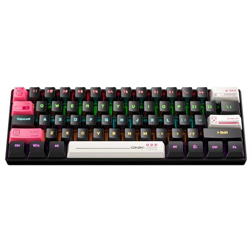 لوحة مفاتيح الألعاب الميكانيكية ONIKUMA G55 المدمجة بإضاءة RGB ONIKUMA G55 Compact Mechanical Gaming Keyboard with RGB