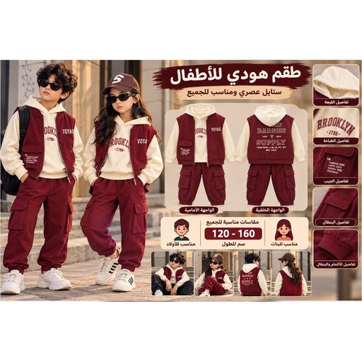 طقم سويت شيرت للأطفال الأكبر سنًا Older Kids' Sweatshirt Set
