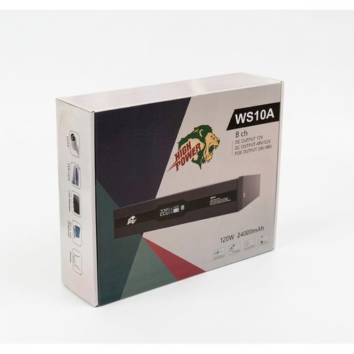 جهاز UPS احترافي لكاميرات المراقبة والشبكات WS10A بقدرة 120 واط UPS Camera 8CH High Power WS10A 120W