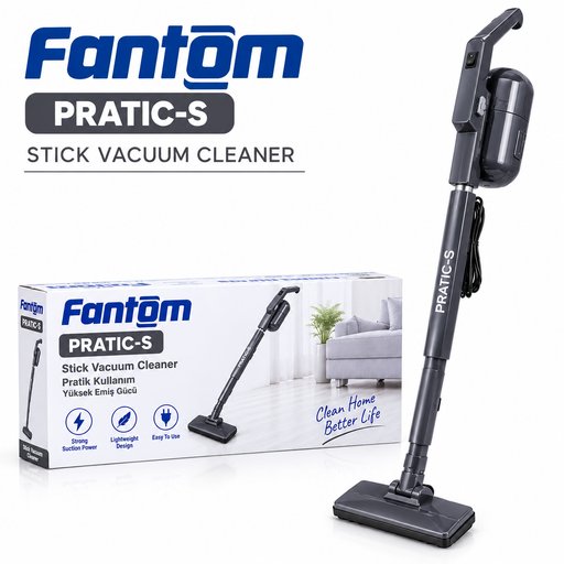 مكنسة عمودية كنس ومسح فانتوم \ FANTOM (Phantom vacuum cleaner (pratic-s