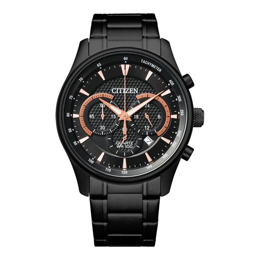 ساعة يدوية سيتيزن  ستانلس أسود Citizen wristwatch