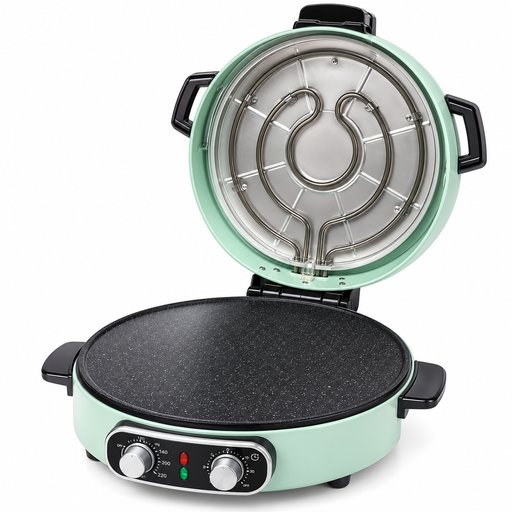 صانعة الخبز العربي والبيتزا تاور 2200 واط TG-9008 Tower Arabic Bread & Pizza Maker 2200W TG-9008