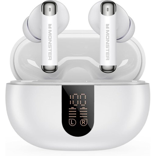 مونستر - سماعة بلوتوث لاسلكية N-Lite 211 - ابيض Monster N-Lite 211 Wireless Earbuds White