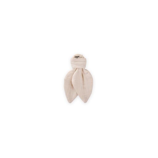 عضاضة أسنان NATUREL من قماش الموسلين والخشب الطبيعي NATUREL Wooden Muslin Teether - Natural