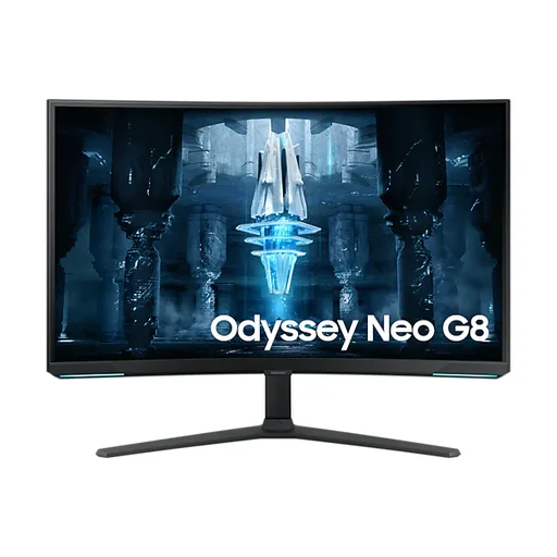 شاشة ألعاب سامسونج أوديسي جي 8 قياس 32 بوصة 4K 240 هرتز - Samsung Odyssey G8 LS32BG850NMXUE Samsung Odyssey G8 32" UHD 4K 240Hz 1000R Curved Gaming Monitor - LS32BG850NMXUE