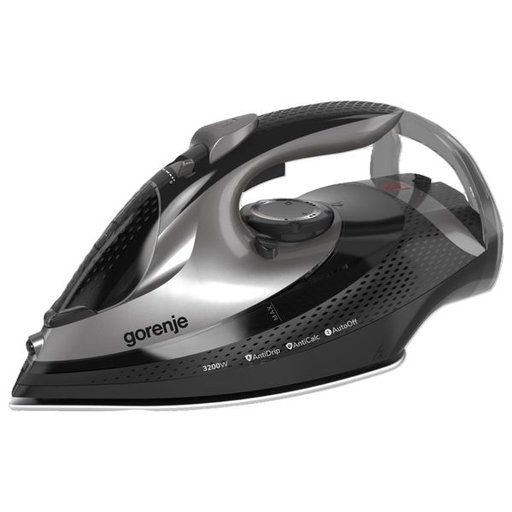 مكواة بخارية جورنجي 3200 واط أسود The Gorenje  steam iron
