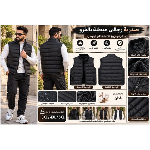 6602 قميص داخلي رجالي مبطن للشتاء 6602 Men's Thermal Undershirt
