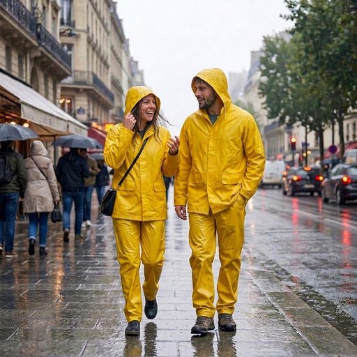 بدلة مطرية متكاملة قطعتين Two-Piece Waterproof Rain Suit
