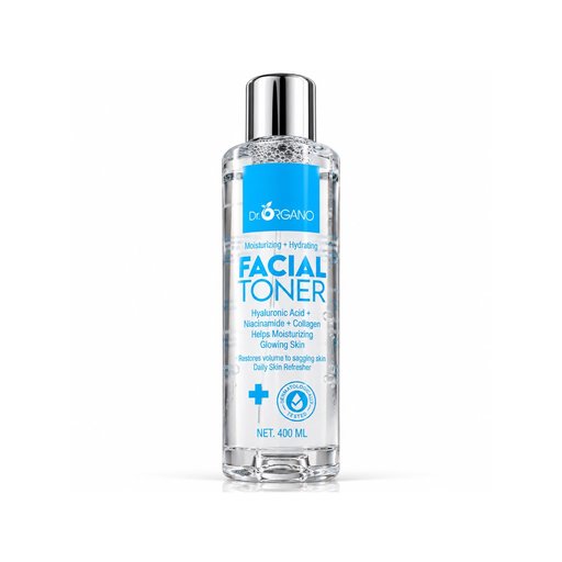 دكتور أورگانو تونر لترطيب وإنعاش البشرة DR. ORGANO MOISTURIZING + HYDRATING FACIAL TONER WITH HYALURONIC ACID + NIACINAMIDE + COLLAGEN 400ml