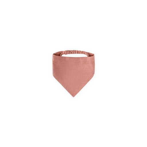 ربطة شعر موسلين مرنة - لون خوخي Muslin Elastic Hair Bandana - Peach Color