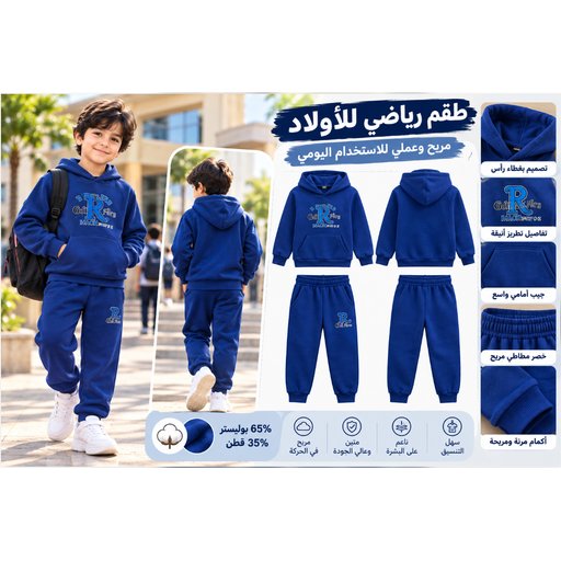 طقم ملابس داخلية حرارية للأطفال والمراهقين قطعتين 912542 Kids' and Teens' Thermal Underwear Set – 2 Pieces 912542