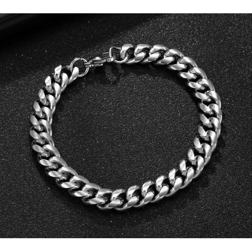 سوار فضي سلسلة Chain silver bracelet