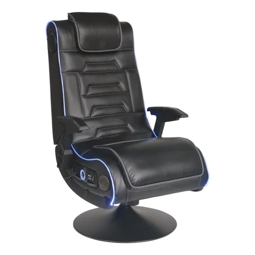كرسي ألعاب إكس روكر إيفا برو الصوتي – أسود X Rocker Eva Pro Audio Gaming Chair (Black)