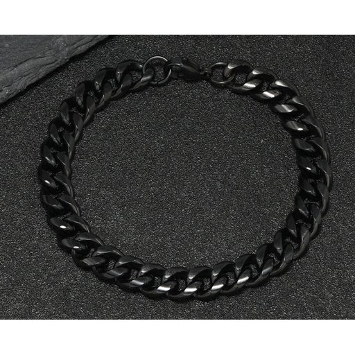 سوار سلسلة اسود Black chain bracelet