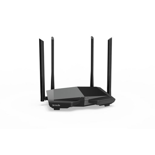 راوتر تندا AC6 لاسلكي ثنائي النطاق AC1200 بسرعة 1200Mbps مع 4 هوائيات خارجية بقوة 5dBi وتقنية Wi-Fi 5 Tenda AC6 AC1200 Dual-Band WiFi Router 1200Mbps with 4 External 5dBi Antennas