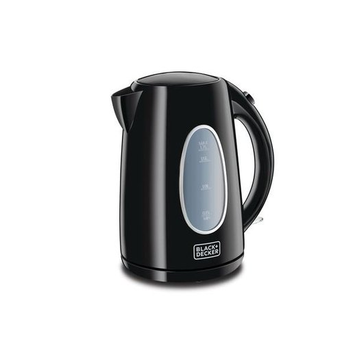 غلاية من بلاك+ديكر JC69-B5 حجم 1.7 لتر من البلاستك باللون الاسود Black&Decker JC69-B5 1.7L Plastic kettle