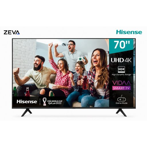 شاشة هايسنس 70 بوصة بدقة 4K UHD مع تقنية Dolby Vision وتحسين الصورة إلى 4K Hisense 70-Inch 4K UHD Smart LED TV with Dolby Vision and 4K AI Upscaling