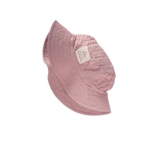 قبعة فيدورا من الموسلين للأطفال 2-8 سنوات - ليلكي Muslin Fedora Hat for Kids 2-8 Years - Lilac