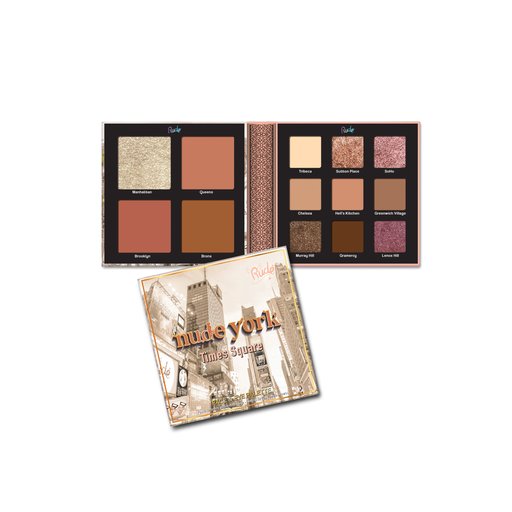 رود باليت متكامل للوجه RUDE Face and Eye Palette Times Square - Nude York