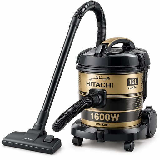 مكنسة كهربائية هيتاشي CV-930F سعة 12 لتر بقدرة 1600 واط Hitachi CV-930F Vacuum Cleaner 1600W 12L