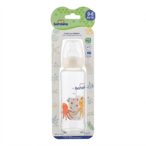 رضاعة زجاجية من بامبينو Glass feeding bottle