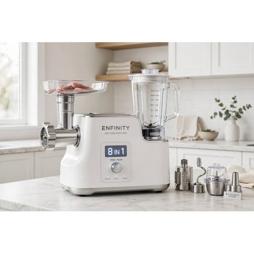 ست البيت انفنتي 8*1 متعددة الاستعمال Infinity 8-in-1 Multi-Function Food Processor