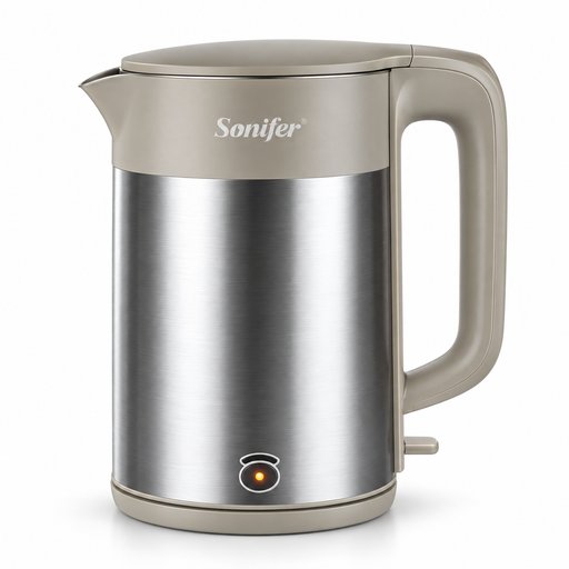 غلاية ماء سونيفر بعزل ثلاثي الطبقات – 1.8 لتر، 1500 واط Sonifer Triple-Layer Insulated Electric Kettle – 1.8L, 1500W