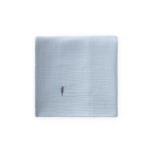 بطانية موسلين مطرزة عضوية 90×100 سم A Mavi - A.mavi Embroidered Organic Muslin Blanket 90x100 cm A Mavi - A.mavi