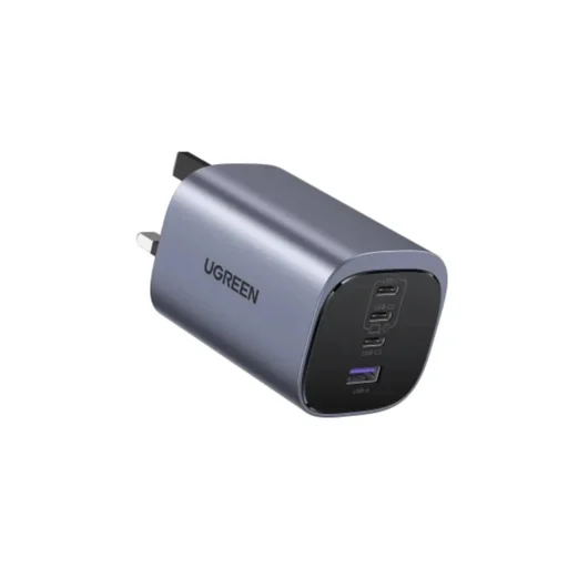 شاحن يوغرين نيكزود S GaN بقدرة 100 واط – 4 منافذ – رمادي Ugreen Nexode S 100W GaN Charger | 4-Port-Gray