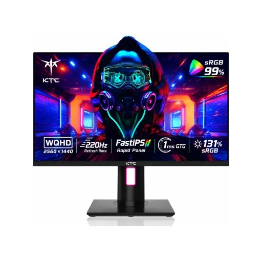 شاشة ألعاب KTC H27T22S-3 Pro قياس 27 بوصة بدقة 2K وتردد 220Hz ولوحة Fast IPS KTC H27T22S-3 Pro 27 Inch QHD 220Hz Fast IPS Gaming Monitor