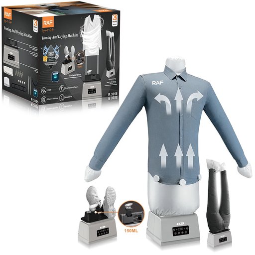مكواة ومجفف ملابس 4 في 1 راف R.3055 RAF R.3055 4-in-1 Clothes Ironing & Drying Machine 1700W