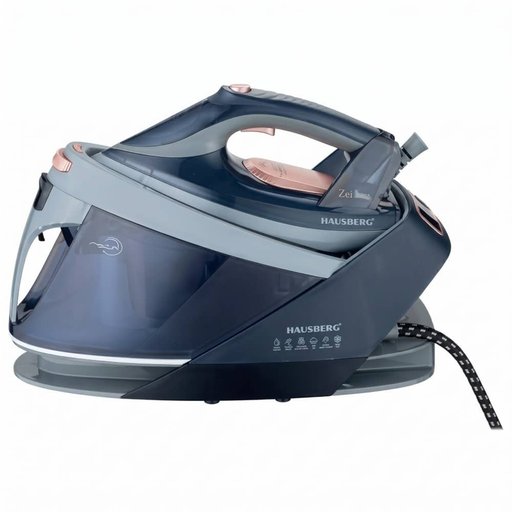 محطة كي بالبخار هاوسبيرج Hausberg بقوة 7 بار – أسود Hausberg HB-7925NG Steam Ironing Station - 7-Bar - Black