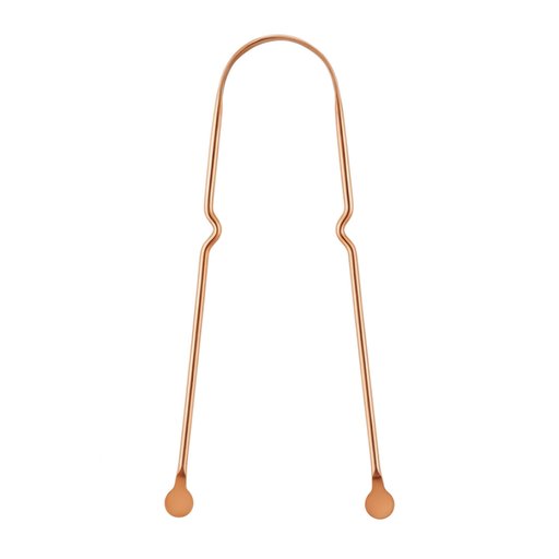 قاشطة لسان معدنية Copper Tongue Scraper for Dental Oral Care Copper Tongue Scraper for Dental Oral Care