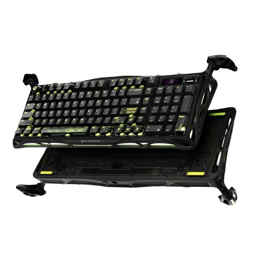 لوحة مفاتيح GravaStar Mercury K98 Pro الميكانيكية اللاسلكية – أسود فانتوم (GSK98PRO-GM) GravaStar Mercury K98 Pro Wireless Mechanical Gaming Keyboard – Phantom Black (GSK98PRO-GM)