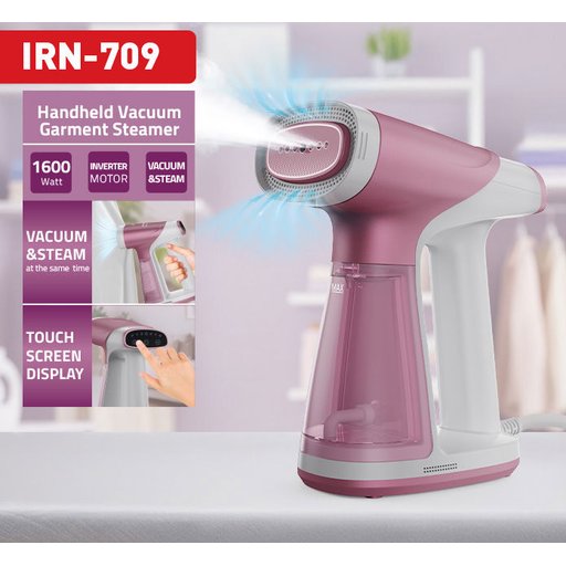 جهاز بخار ومكنسة شفط محمولة للملابس IRN-709 Handheld Vacuum Garment Steamer
