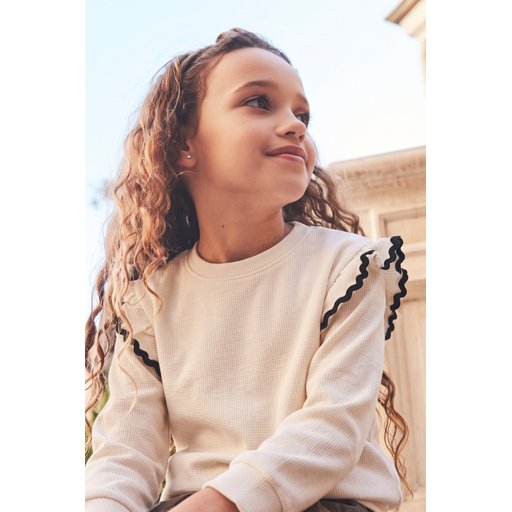 سويت شيرت أطفال إكرو 4-12 سنة Kids' Ecru Sweatshirt 4-12 Years
