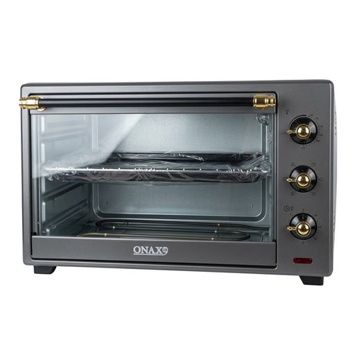فرن كهربائي أونكس أسود (ONAX) سعة 50 لتر , 2000 واط موديل DB-50L  Onax Black Electric Oven (ONAX) 50L, 2000W, Model DB-50L