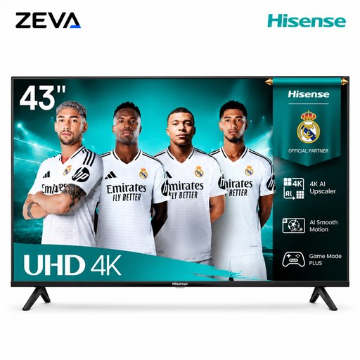 تلفزيون هايسنس سمارت 43 بوصة بدقة 4K UHD وتقنية Dolby Vision ونظام VIDAA Hisense 43-Inch 4K UHD Smart LED TV with Dolby Vision and VIDAA OS