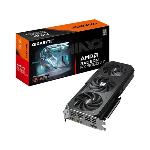 بطاقة شاشة جيجابايت جيمنج راديون RX 9060 XT بسعة 16 جيجابايت GIGABYTE Gaming Radeon RX 9060 XT 16GB GDDR6 Graphics Card