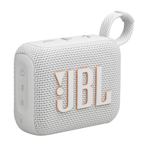 سماعة جي بي إل جو 4 بلوتوث محمولة مقاومة للماء والغبار – أبيض JBL GO4 Portable Bluetooth Speaker  White
