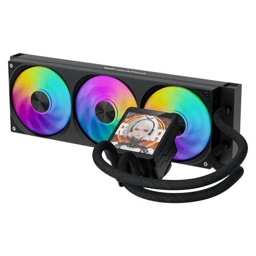 مبرد مائي للمعالج DarkFlash DV360S Max بحجم 360mm مع شاشة IPS، لون أسود مبرد مائي للمعالج DarkFlash DV360S Max بحجم 360mm مع شاشة IPS، لون أسود