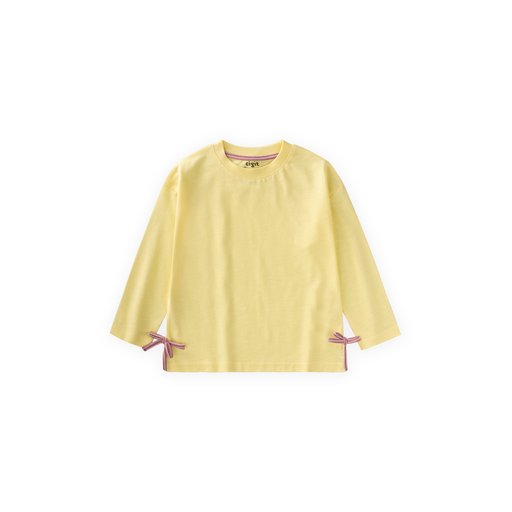 تي شيرت أصفر للأطفال بتفاصيل شق جانبي، مناسب لجميع الفصول (2-10 سنوات) Kids' Seasonal T-Shirt with Slit Detail, Yellow (2-10 Years)