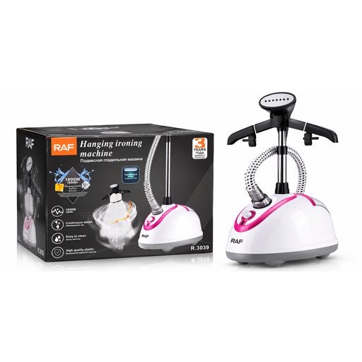 مكواة بخار عمودية للملابس راف 1800 واط موديل R.3039 RAF Hanging Garment Steamer 1800W – R.3039