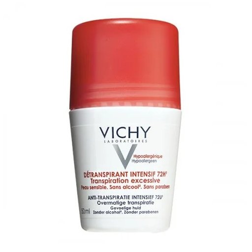 مزيل عرق رول أون فيشي 72 ساعة المضاد للتعرق الشديد Vichy 72H Stress Resist Anti-Perspirant Roll-On