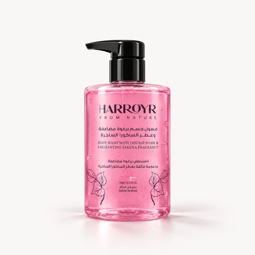 غسول الجسم برائحة الساكورا Body Wash with Double Fome and Enchanting sakura fragrance