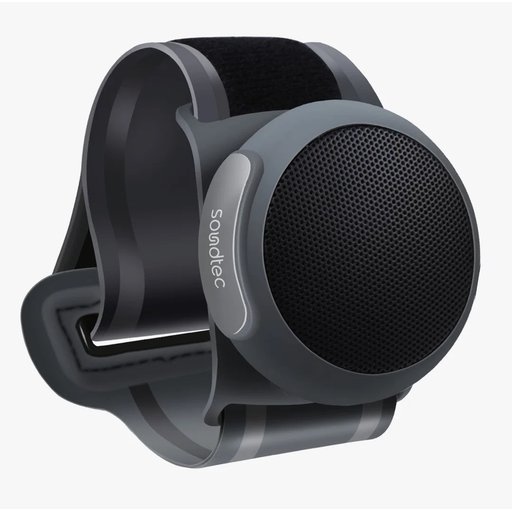 مكبر صوت بلوتوث لاسلكي قابل للارتداء من بورودو ساوندتك Wristsound Active - أسود Porodo Soundtec Wristsound Active Wearable Bluetooth Speaker – Black
