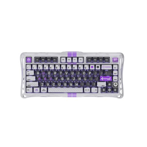 لوحة مفاتيح الألعاب GravaStar Mercury V75 HE المغناطيسية بإضاءة RGB – رمادي ميكا GravaStar Mercury V75 Wireless Mechanical Keyboard (Mecha Grey)