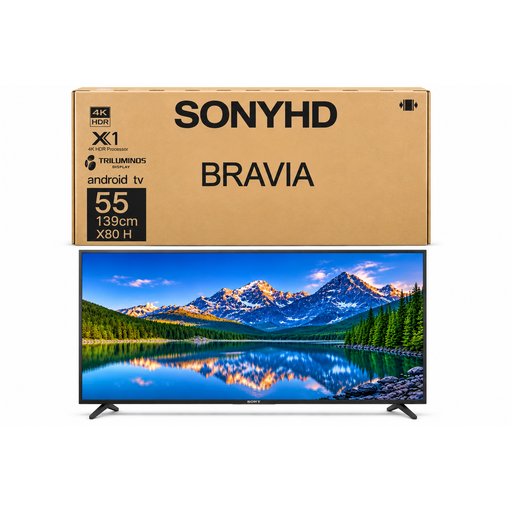 شاشة سونياجدي براڤيا سمارت 55 بوصة 4K HDR أندرويد SONYHD BRAVIA Smart TV 55 Inch 4K HDR Android TV